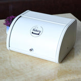 2pcs Iron Bread Box Retro Bread Bin Cake Basket Storage Organizer