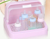 Maxbell Milk Bottle Organizer Baby Bottle Dishes Container Food Storage Box Pink - Aladdin Shoppers