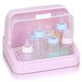 Maxbell Milk Bottle Organizer Baby Bottle Dishes Container Food Storage Box Pink - Aladdin Shoppers