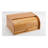 Maxbell Wooden Roll Top Bread Box Large Capacity Bread Holder Bin, Vintage Kitchen Rack Food Storage Container for Loaf, Pastry, Snacks - Aladdin Shoppers