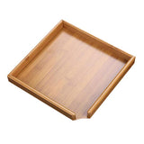 Maxbell Maxbell Bamboo Serving Tray Gongfu Style Tea Tabletop Natural Wooden Breakfast Serving Plate, loose Tea Collections Tray, Tea Tools