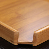 Maxbell Maxbell Bamboo Serving Tray Gongfu Style Tea Tabletop Natural Wooden Breakfast Serving Plate, loose Tea Collections Tray, Tea Tools