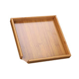 Maxbell Maxbell Bamboo Serving Tray Gongfu Style Tea Tabletop Natural Wooden Breakfast Serving Plate, loose Tea Collections Tray, Tea Tools