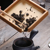 Maxbell Maxbell Bamboo Serving Tray Gongfu Style Tea Tabletop Natural Wooden Breakfast Serving Plate, loose Tea Collections Tray, Tea Tools