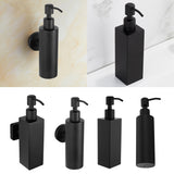 2pcs Soap Pump Shampoo Dispenser Lotion Bottle Container Wall Mounted Square