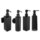 2pcs Soap Pump Shampoo Dispenser Lotion Bottle Container Wall Mounted Square