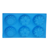 Maxbell 6-Cavity Silicone Cake Molds Flower Shape Cake Chocolate Cupcake Baking Pan Tray Decorating Ice Cube Trays, Ramdon Color - Aladdin Shoppers