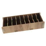 12x9 Dividers Name Card Wooden business card case office desktop Cherry wood