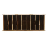12x9 Dividers Name Card Wooden business card case office desktop Cherry wood