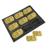 Maxbell Silicone Bread Form Baking Mold for Bread, Loaf, Muffin, Brownie, Cornbread, Cheesecake, Pudding, Pastry, Kitchen Bakeware, 9 Cavity - Aladdin Shoppers