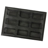 Maxbell Silicone Bread Form Baking Mold for Bread, Loaf, Muffin, Brownie, Cornbread, Cheesecake, Pudding, Pastry, Kitchen Bakeware, 9 Cavity - Aladdin Shoppers