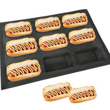 Maxbell Silicone Bread Form Baking Mold for Bread, Loaf, Muffin, Brownie, Cornbread, Cheesecake, Pudding, Pastry, Kitchen Bakeware, 9 Cavity - Aladdin Shoppers