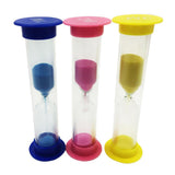 Maxbell Set of 3 Sand Timer - Hourglass Sandglass Timer - Blue + Pink + Yellow, 1 Minute + 2 Minutes + 3 Minutes - Aladdin Shoppers
