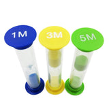 Maxbell Set of 3 Sand Timer - Hourglass Sandglass Timer - Blue + Green + Yellow, 1 Minute + 3 Minutes + 5 Minutes - Aladdin Shoppers