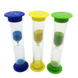 Maxbell Set of 3 Sand Timer - Hourglass Sandglass Timer - Blue + Green + Yellow, 1 Minute + 3 Minutes + 5 Minutes - Aladdin Shoppers