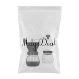 Maxbell Manual Coffee Grinder with Airtight Canister, Conical Burr Mill - Aladdin Shoppers