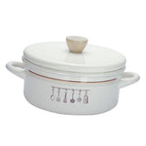 Maxbell Stovetop Enamel Stock Pot Cooking Stew Soup Cooking Pan Stockpot Hob - Aladdin Shoppers
