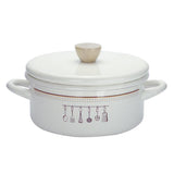 Maxbell Stovetop Enamel Stock Pot Cooking Stew Soup Cooking Pan Stockpot Hob - Aladdin Shoppers