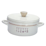 Maxbell Stovetop Enamel Stock Pot Cooking Stew Soup Cooking Pan Stockpot Hob - Aladdin Shoppers