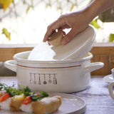 Maxbell Stovetop Enamel Stock Pot Cooking Stew Soup Cooking Pan Stockpot Hob - Aladdin Shoppers