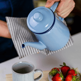 Maxbell 1000ml Enamel Teapot Vintage Loose Leaf Tea Coffee Tea Water Pot Kettle - Aladdin Shoppers