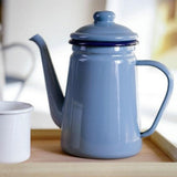 Maxbell 1000ml Enamel Teapot Vintage Loose Leaf Tea Coffee Tea Water Pot Kettle - Aladdin Shoppers