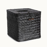 Woven Napkin Holder Kitchen Office Tissue Box Cover Holder Dispenser Black