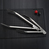 Maxbell Stainless Steel Kitchen Tongs, Sturdy Non-Stick Grilling Barbeque BBQ Cooking Food Tong with Good Grip - Aladdin Shoppers