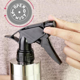 Maxbell Empty Steel Spray Bottles -280ml Container for Plants Watering, Cleaning Products, or Salon - Durable Black Trigger Sprayer w/Mist and Stream Setting - Aladdin Shoppers