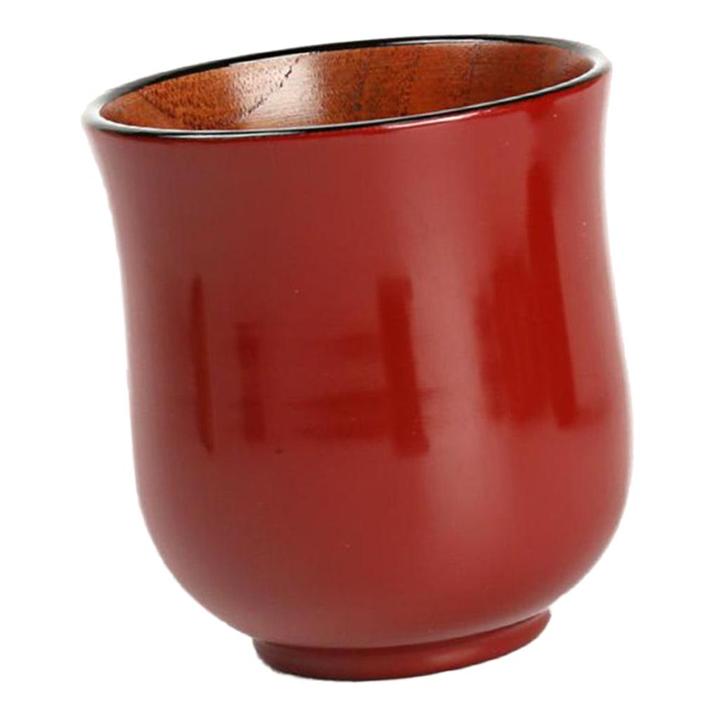 Maxbell Maxbell Handmade Wooden Tea Cup Coffee Mug Handmade Mugs Natural Wood Cups Red