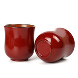 Maxbell Handmade Wooden Tea Cup Coffee Mug Handmade Mugs Natural Wood Cups Red - Aladdin Shoppers