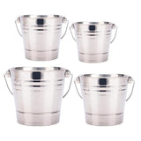 Maxbell 2PCS Portable Stainless Steel Ice Bucket Champagne Wine Beer Cooler 1.5L/2L