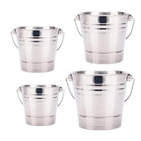Maxbell 2PCS Portable Stainless Steel Ice Bucket Champagne Wine Beer Cooler 1.5L/2L