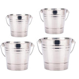 Maxbell 2PCS Portable Stainless Steel Ice Bucket Champagne Wine Beer Cooler 1.5L/2L
