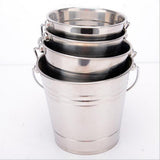 Maxbell 2PCS Portable Stainless Steel Ice Bucket Champagne Wine Beer Cooler 1.5L/2L
