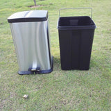 Maxbell 6L/ 1.6 Gallon Step Trash Can, Pedal Bin with Plastic Inner Buckets and Carry Handles, Fingerprint Proof Stainless Steel, Slow Close - Aladdin Shoppers