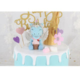 CUTE MINI RESIN UNICORN STATUE BLUE Figurine Universal Statuary - Aladdin Shoppers