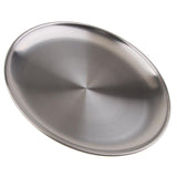4Pcs stainless steel Round Tray Barbecue Dish fruit dinner plate