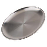 4Pcs stainless steel Round Tray Barbecue Dish fruit dinner plate