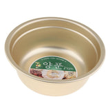 Maxbell 2 Pieces Yellow Aluminum Mixing Bowl Korean Style Nesting Bowl
