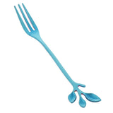 Salad Forks Stainless Steel Flatware Appetizer Dessert Forks Blue