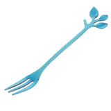 Salad Forks Stainless Steel Flatware Appetizer Dessert Forks Blue