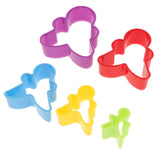 5Pcs/Set Gingerbread Man Cookie Cutter Set Cute Biscuit Molds Christmas Mold