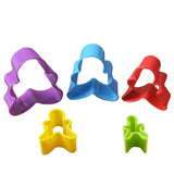 5Pcs/Set Gingerbread Man Cookie Cutter Set Cute Biscuit Molds Christmas Mold