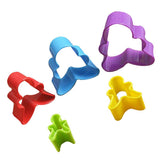 5Pcs/Set Gingerbread Man Cookie Cutter Set Cute Biscuit Molds Christmas Mold
