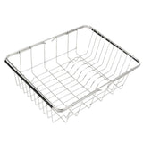 Stainless steel Expandable Sink Dish Drainer Vegetable Fruit Storage Basket