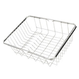 Stainless steel Expandable Sink Dish Drainer Vegetable Fruit Storage Basket