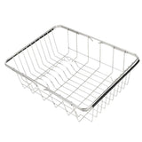 Stainless steel Expandable Sink Dish Drainer Vegetable Fruit Storage Basket
