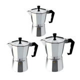 Maxbell 2pcs/set Home Bar Aluminum Coffee Moka Maker Pot Espresso Maker Moka Pot