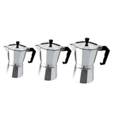 Maxbell 2pcs/set Home Bar Aluminum Coffee Moka Maker Pot Espresso Maker Moka Pot